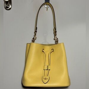 Coach Rowan Bucket Bag in Yellow/ Gold